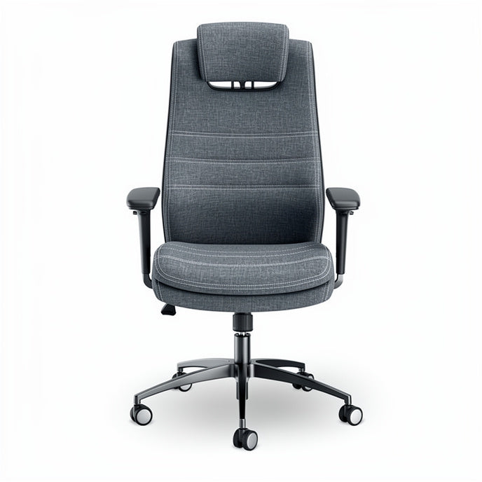 **Ergonomic Office Chair with Adjustable Headrest and Lumbar Support**