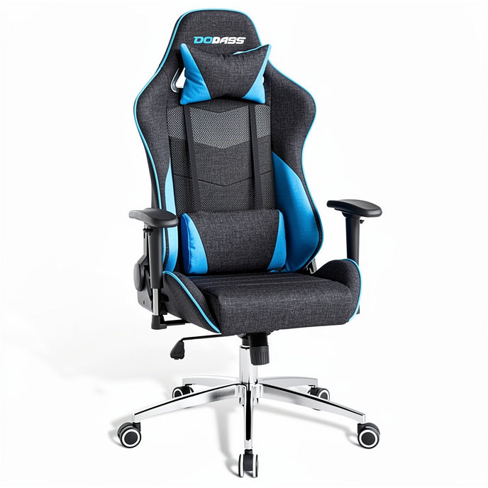 **Ergonomic Gaming Chair with Adjustable Lumbar Support and Stylish Design**
